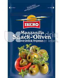 Produktabbildung: Ibero Manzanilla Snack-Oliven mit Chili & Thymian 70 g