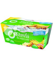 Produktabbildung: Andechser Natur Stevia Bio-Jogurt mild Maracuja-Banane 250 g