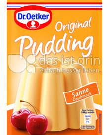Produktabbildung: Dr. Oetker Original Pudding Sahne-Geschmack 111 g