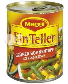 Produktabbildung: Maggi Ein Teller Grüner Bohnentopf mit Rindfleisch 325 g