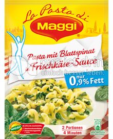 Produktabbildung: Maggi La Pasta - Pasta mit Blattspinat in Frischkäse-Sauce 142 g