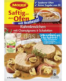 Produktabbildung: Maggi Saftig aus dem Ofen - Rahmlendchen mit Champignons & Schalotten 41 g