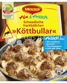 Produktabbildung: Maggi fix & frisch Schwedische Hackbällchen »Köttbullar« 34 g