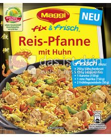Produktabbildung: Maggi fix & frisch Reis-Pfanne mit Huhn 29 g