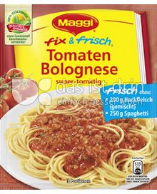 Produktabbildung: Maggi fix & frisch Tomaten Bolognese 52 g