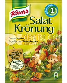 Produktabbildung: Knorr Salatkrönung Croutinos mit Paprika und Pinienkernen 25 g