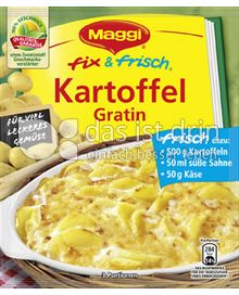 Produktabbildung: Maggi fix & frisch Kartoffel Gratin 48 g