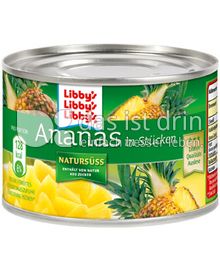Produktabbildung: Libby's Ananas in Stücken Natursüß 235 g