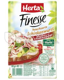 Produktabbildung: Herta Finesse raffinierte Schinkenwurst 80 g