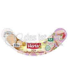 Produktabbildung: Herta Saftige Geflügel-Fleischwurst mit Knoblauch 400 g
