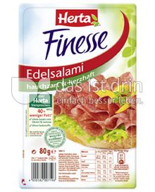 Produktabbildung: Herta Finesse Edelsalami hauchzart & herzhaft 80 g