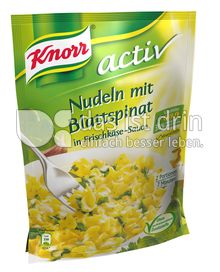 Produktabbildung: Knorr activ Nudeln mit Blattspinat in Frischkäse-Sauce 168 g