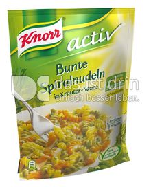 Produktabbildung: Knorr activ Bunte Spiralnudeln in Kräuter-Sauce 153 g