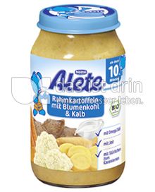 Produktabbildung: Nestlé Alete Rahmkartoffeln mit Blumenkohl & Kalb 220 g
