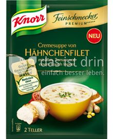 Produktabbildung: Knorr Feinschmecker Premium ***** Cremesuppe von Hähnchenfilet 0,5 l