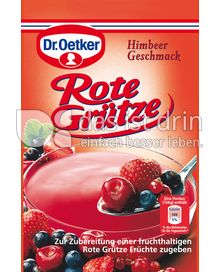 Produktabbildung: Dr. Oetker Rote Grütze Himbeer-Geschmack 