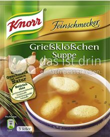 Produktabbildung: Knorr Feinschmecker Grießklößchen Suppe 0,75 l