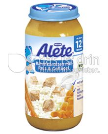 Produktabbildung: Nestlé Alete Rahmkarotten mit Reis & Geflügel 250 g