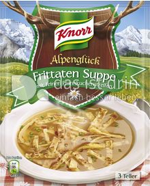 Produktabbildung: Knorr Alpenglück Frittaten Suppe mit feinen Pfannkuchenstreifen 
