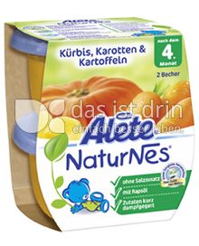 Produktabbildung: Nestlé Alete NaturNes Kürbis, Karotten & Kartoffeln 260 g