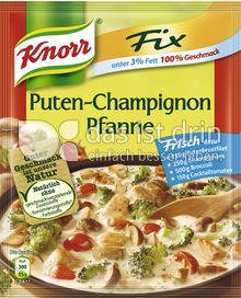 Produktabbildung: Knorr Fix & leicht Puten-Champignon Pfanne 69 g