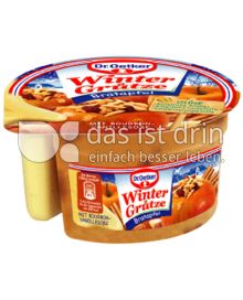 Produktabbildung: Dr. Oetker Winter Grütze Bratapfel mit Bourbon-Vanille-Soße 160 g