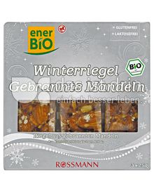 Produktabbildung: enerBIO Winterriegel Gebrannte Mandeln 75 g