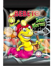 Produktabbildung: BEBETO Bebeto Sour Worms - Halal 80 g