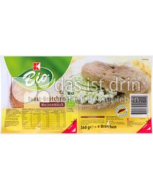 Produktabbildung: K-Bio Toast-Brötchen Weizenmisch 260 g