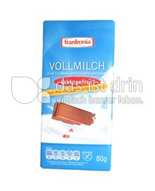 Produktabbildung: Frankonia Vollmilch Schokolade mit Traubenzucker 80 g