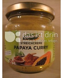 Produktabbildung: dennree Streichcreme Papaya Curry 180 g