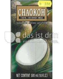 Produktabbildung: CHAOKOH 100% Coconut Milk / Kokosnussmilch 500 ml