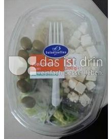 Produktabbildung: Saladinettes Weichkäse-Olive, mit Joghurt Dressing. 350 g