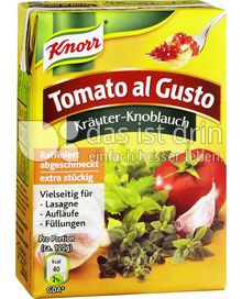 Produktabbildung: Knorr Tomato al Gusto Kräuter-Knoblauch 370 g