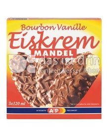 Produktabbildung: A&P Bourbon Vanille Eiskrem Mandel 120 ml