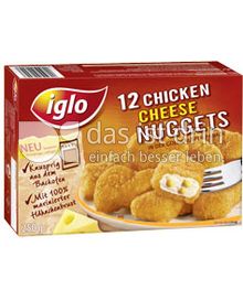 Produktabbildung: iglo 12 Chicken Cheese Nuggets 250 g