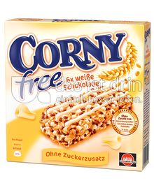 Produktabbildung: Schwartau Corny free Weiße Schokolade 120 g