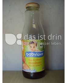Produktabbildung: Babylove Bio-Erdbeer Himbeer Frucht-Schorle 500 ml